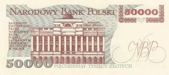 50000 Zloty Polen p153 1989